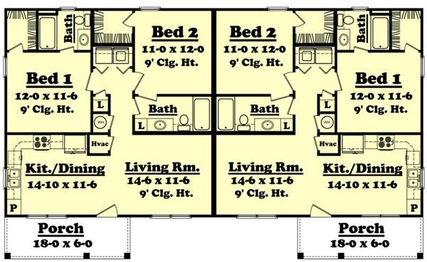 二世帯住宅の間取を考える 二世帯住宅の間取図集 左右対称 完全分離型間取り図例